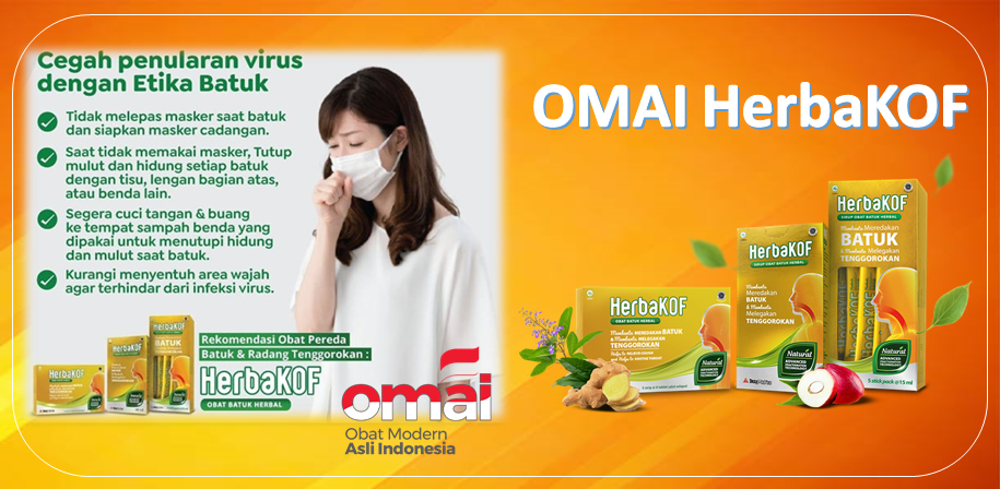 OMAI HerbaKOF, Pereda Batuk dan Radang Tenggorokan